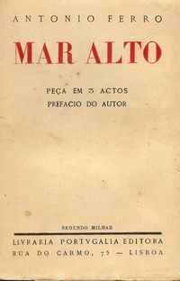 MAR ALTO - António Ferro - 1924 - 1ª Edição