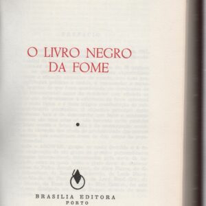 O LIVRO NEGRO DA FOME – Josué de Castro